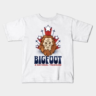 Bigfoot a National Treasure USA Kids T-Shirt